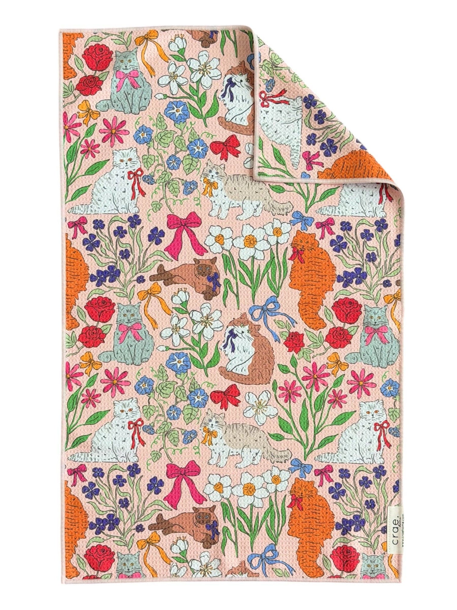 Paws and Petals Hand Towel