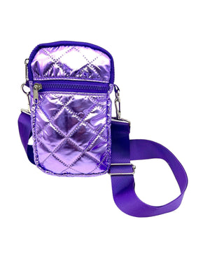Purple Puffer Crossbody
