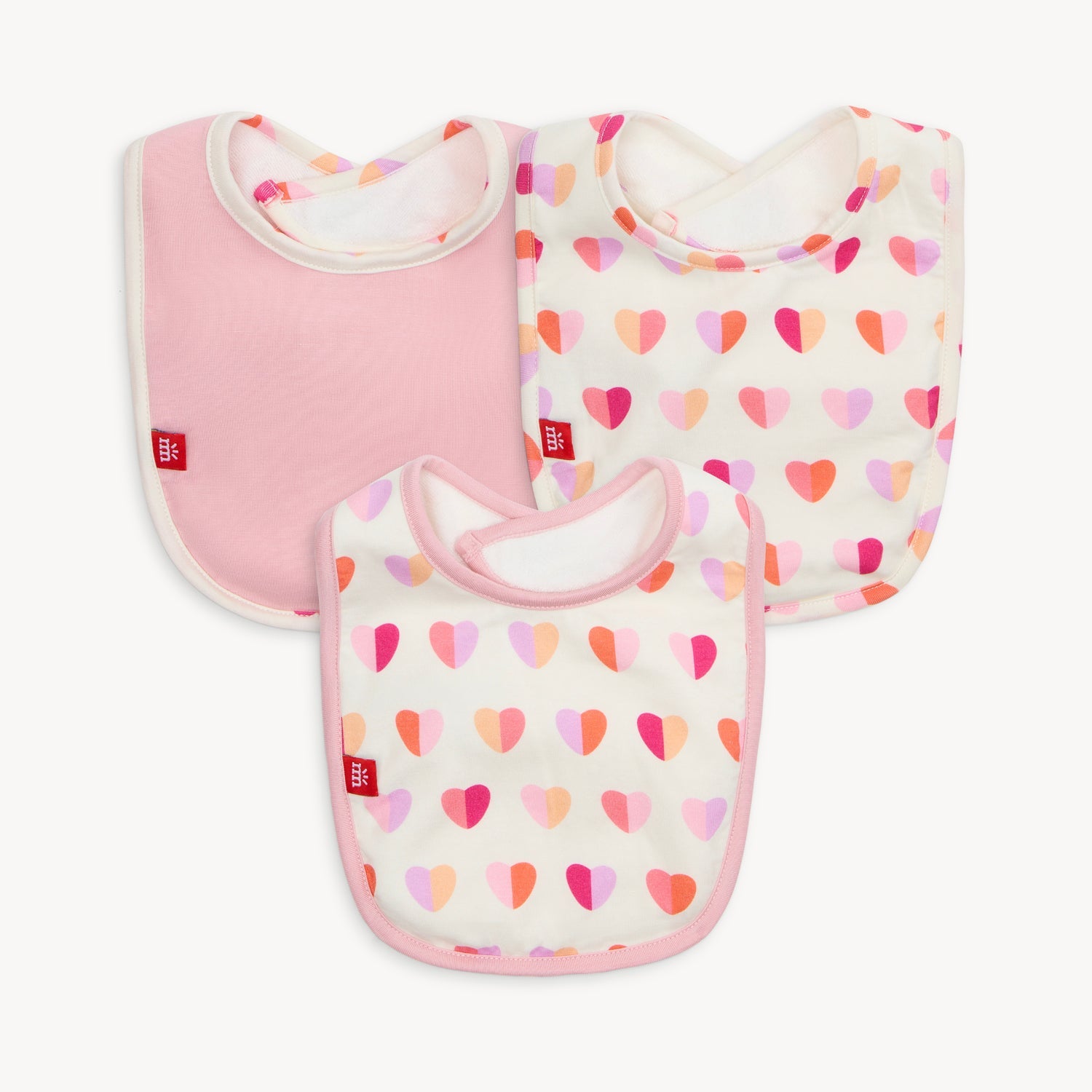 Pink XOXO Bib 3pk