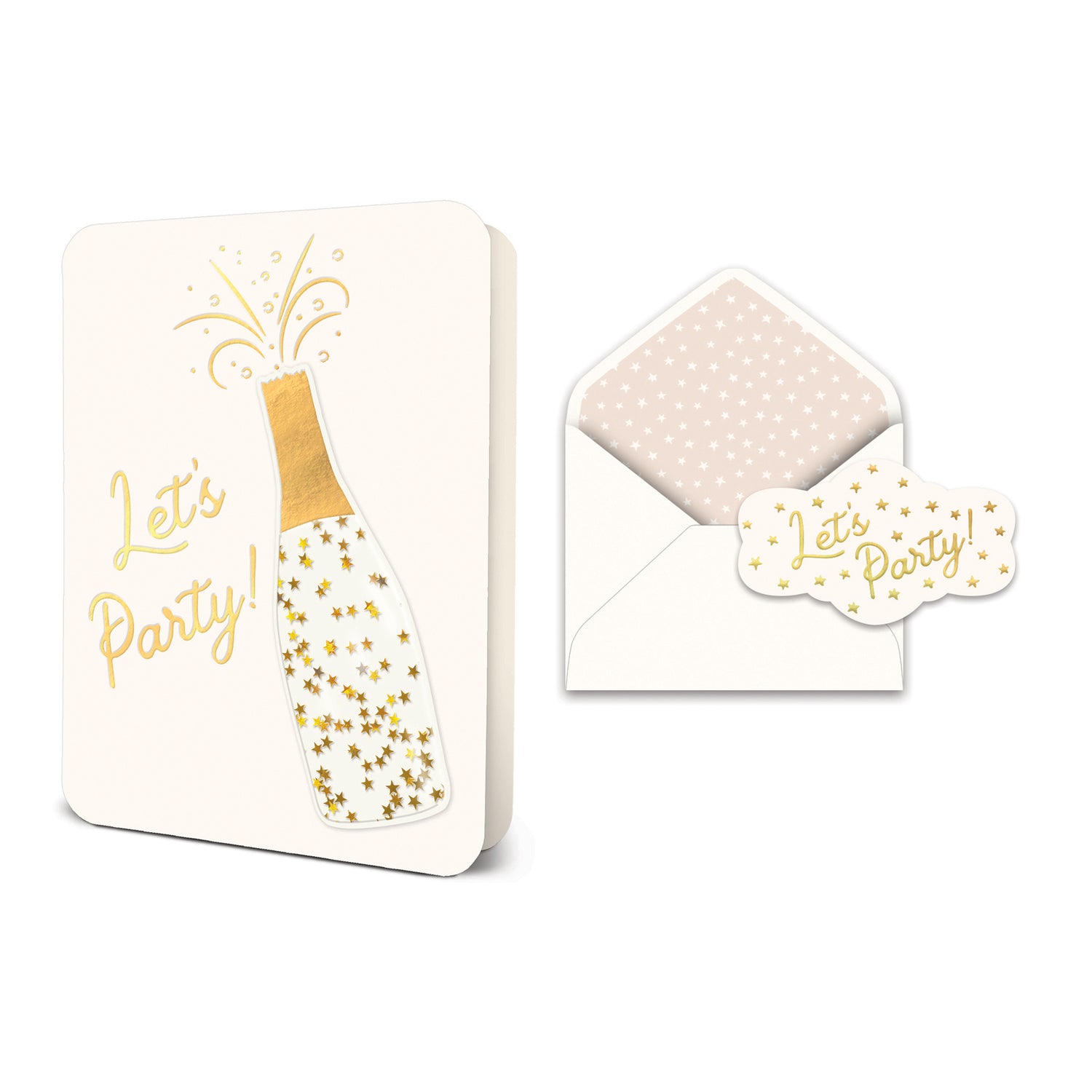 Pop the Bubbly Deluxe Greeting Card