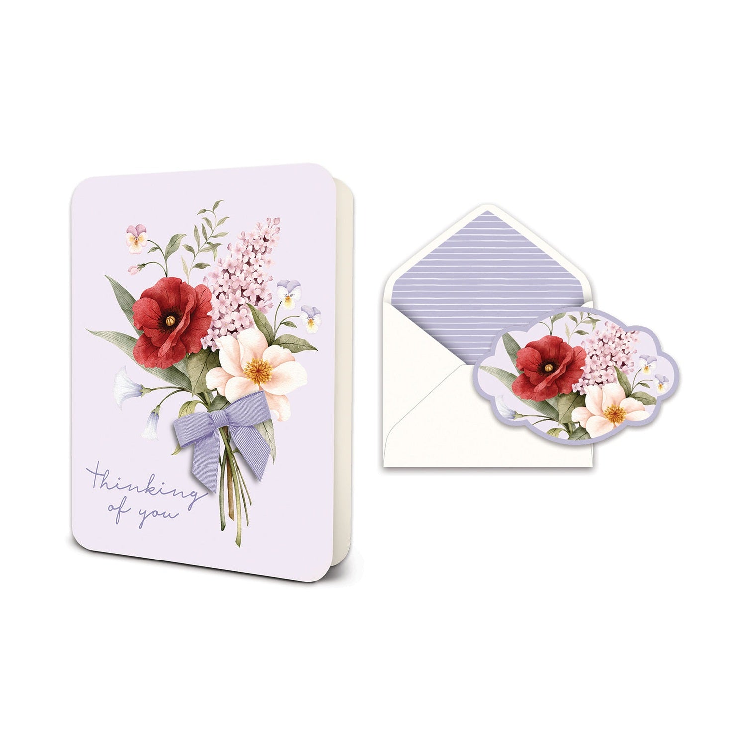 Posy Bouquet Deluxe Greeting Card