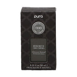 A black Pura Smart Home Fragrance Diffuser Vial labeled 'Afternoon Retreat' with a capacity of 0.33 liters.