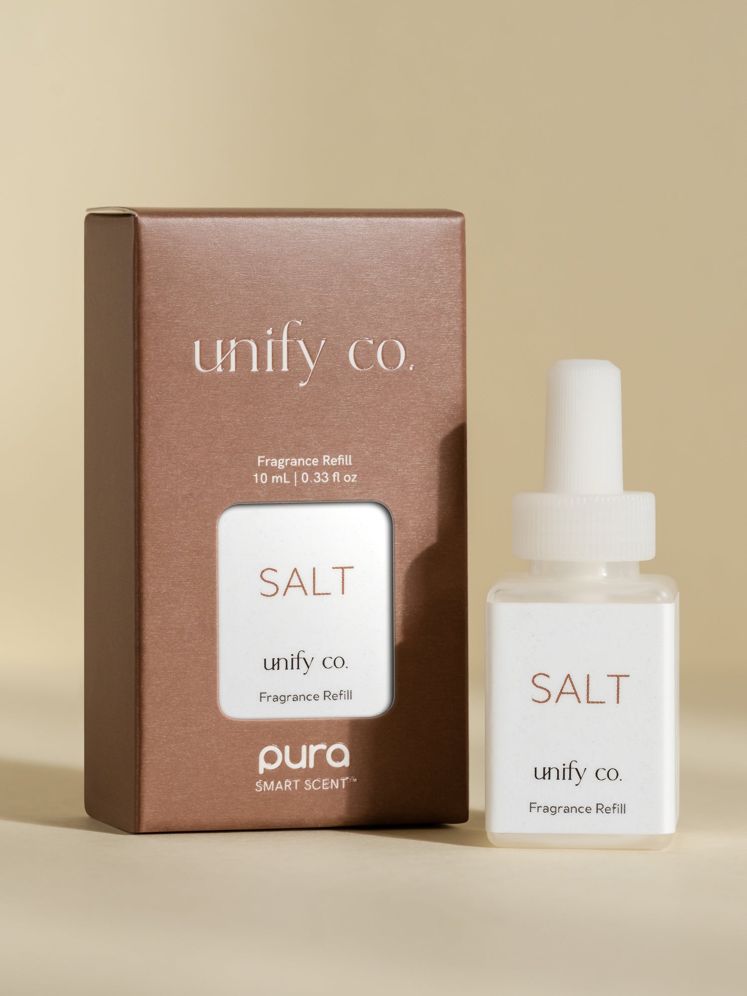 Unify Co Salt fragrance refill box and bottle