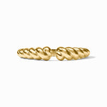Gold twisted rope cuff bracelet