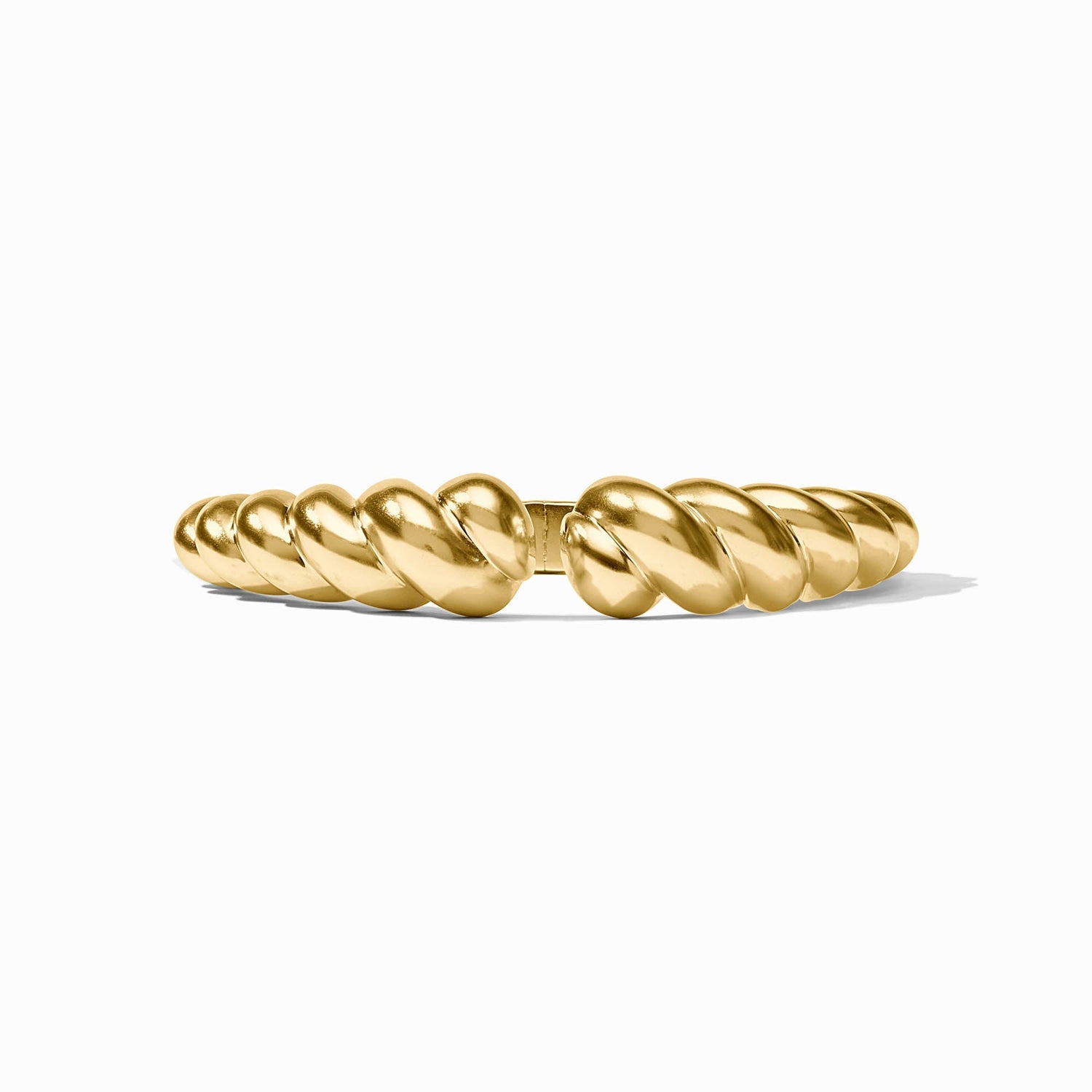 Gold twisted rope cuff bracelet