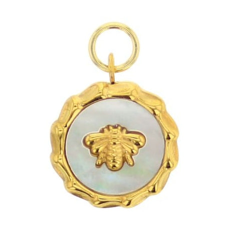 Round Bee Charm