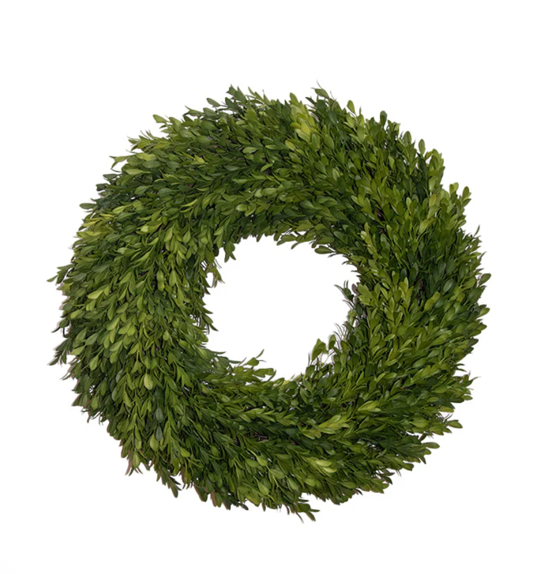 Round Boxwood Wreath 18"