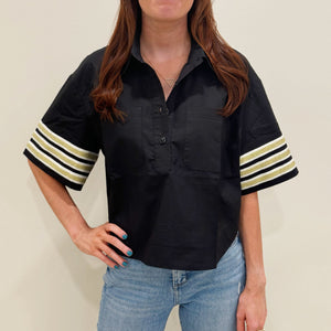 Saints Poplin Top