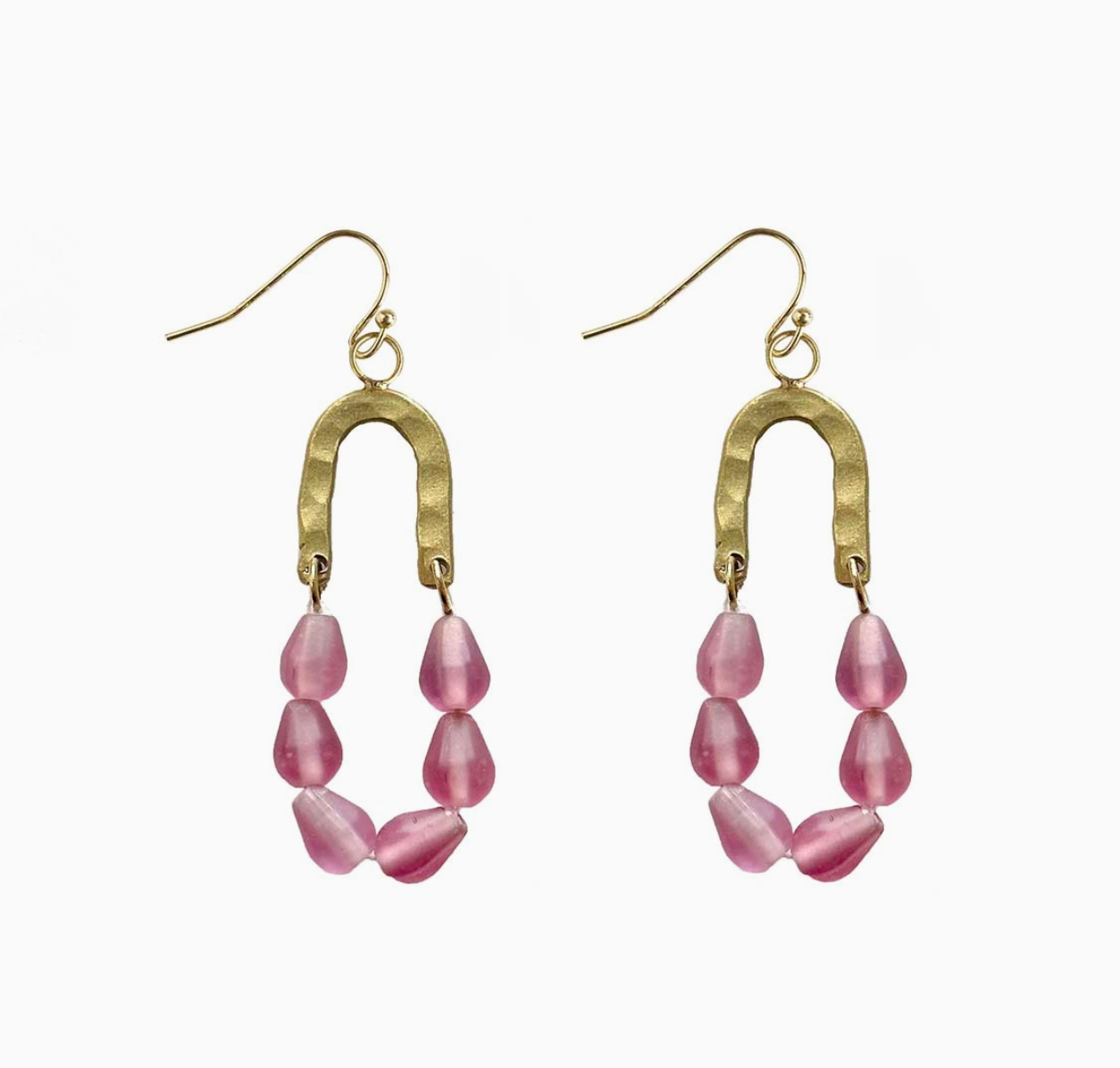 Seascape Drop Earrings Rose