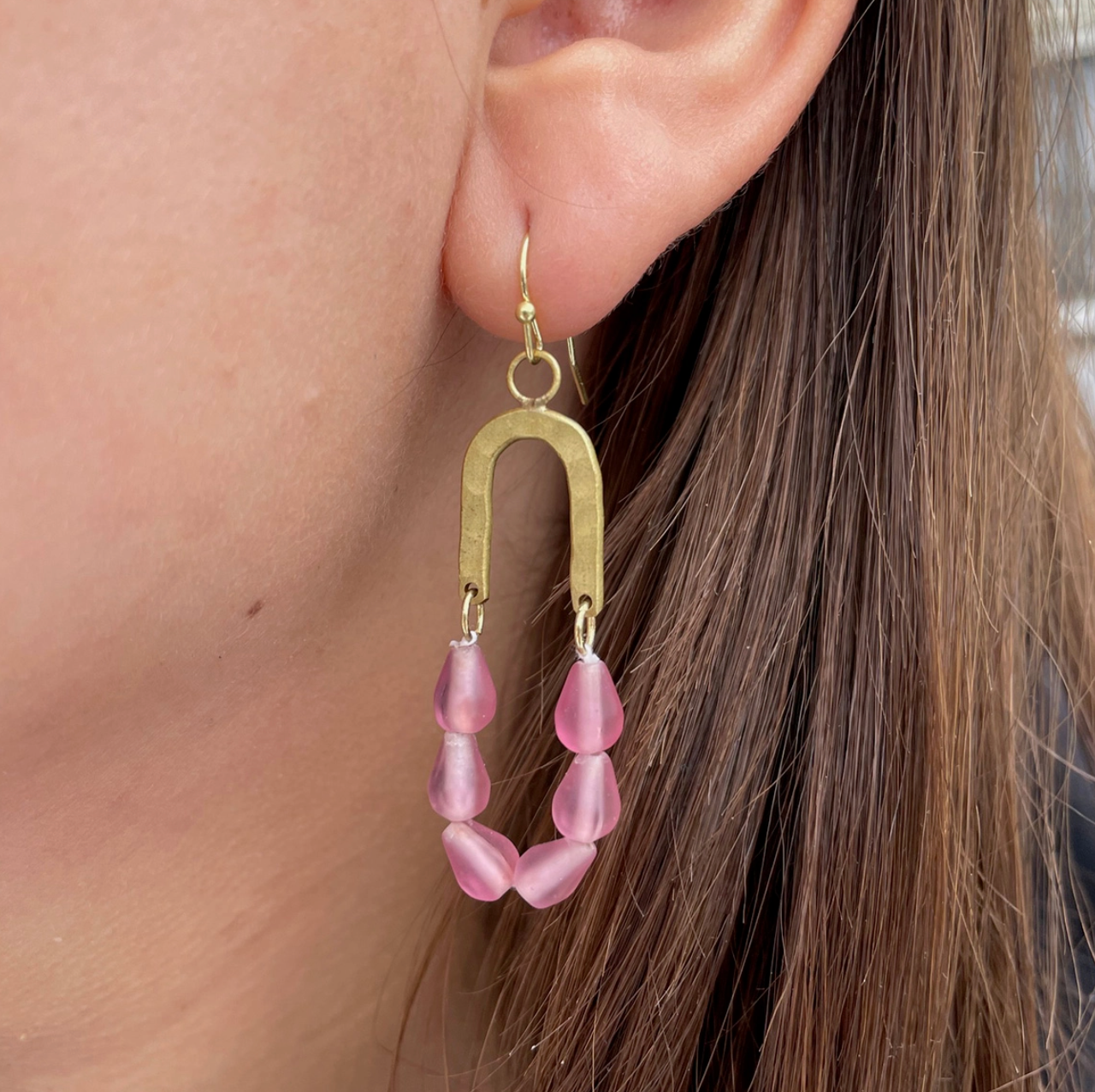Seascape Drop Earrings Rose