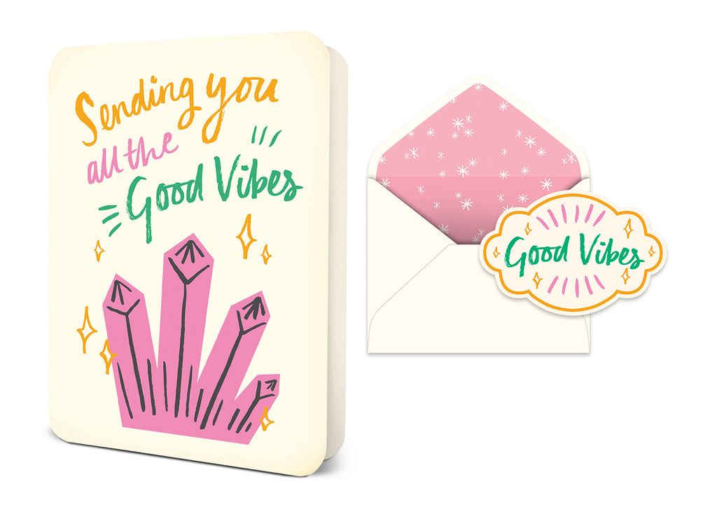Sending You Good Vibes Deluxe Greeting Card
