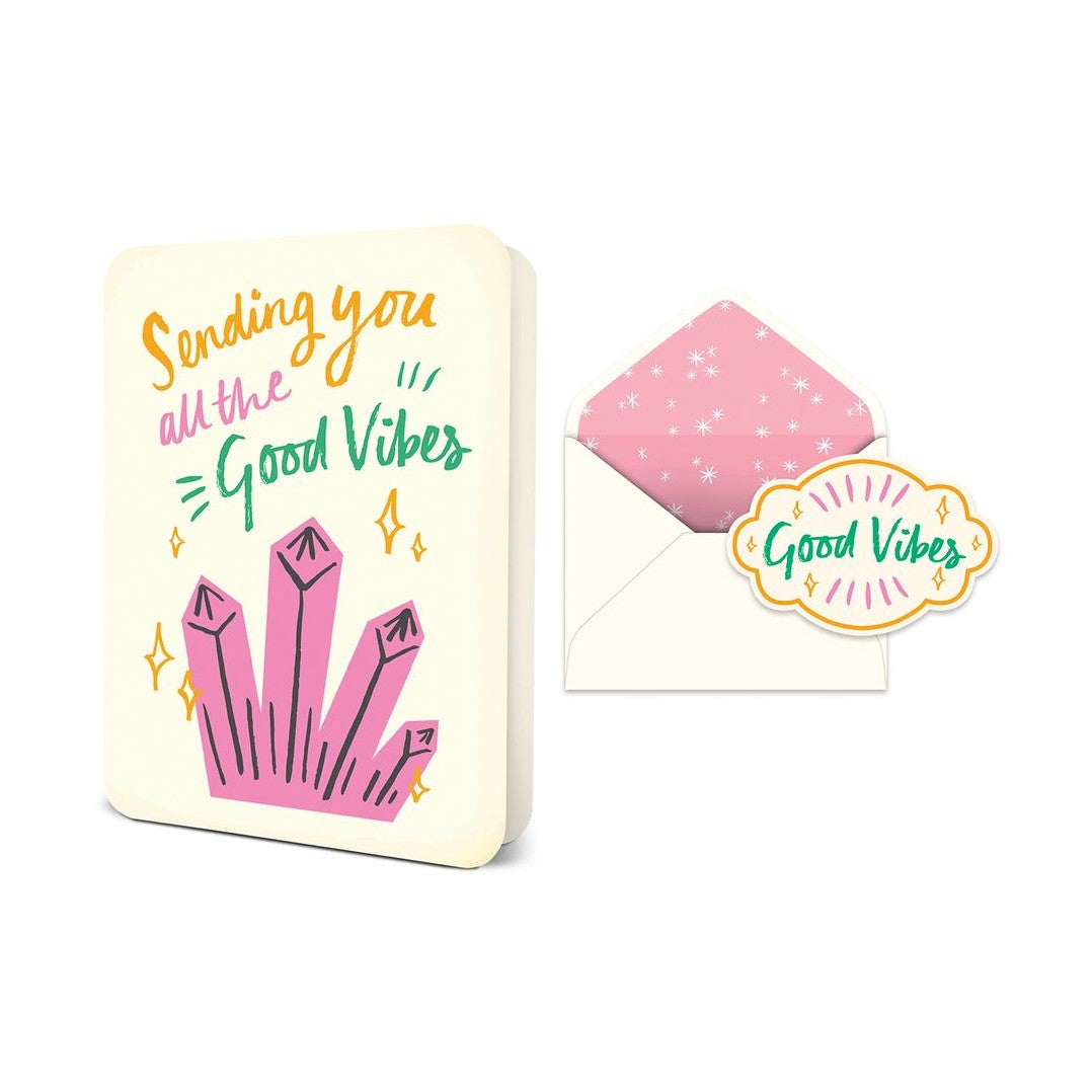 Sending You Good Vibes Deluxe Greeting Card