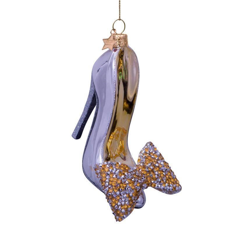 Silver High Heel Ornament