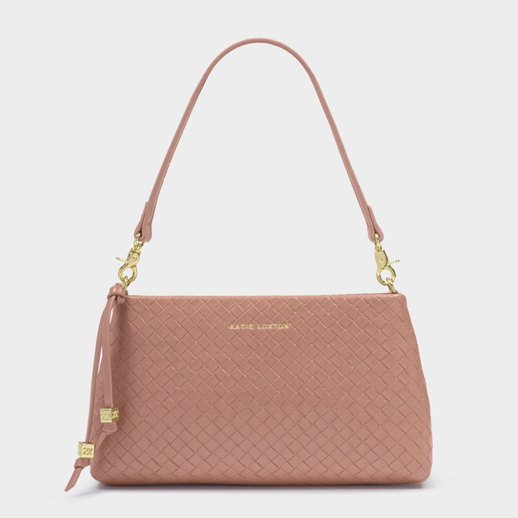 Sm - Nova Shoulder Bag - Pink Clay Woven