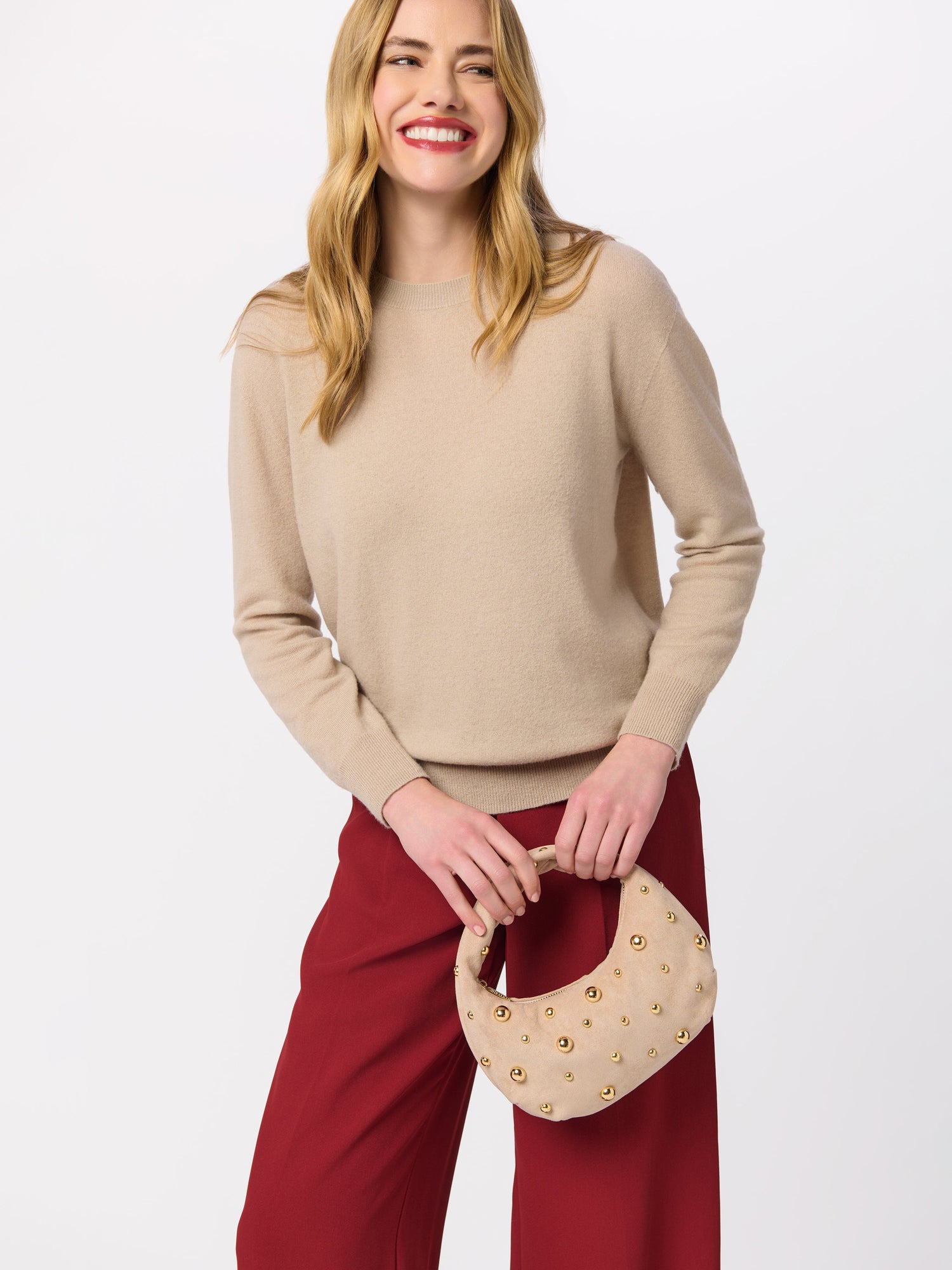 Sophia Top Handle Bag - Bone
