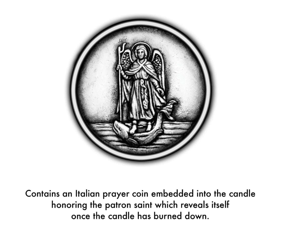 Special Edition Saint Raphael The Arch Angel Candle, Saint of Healing