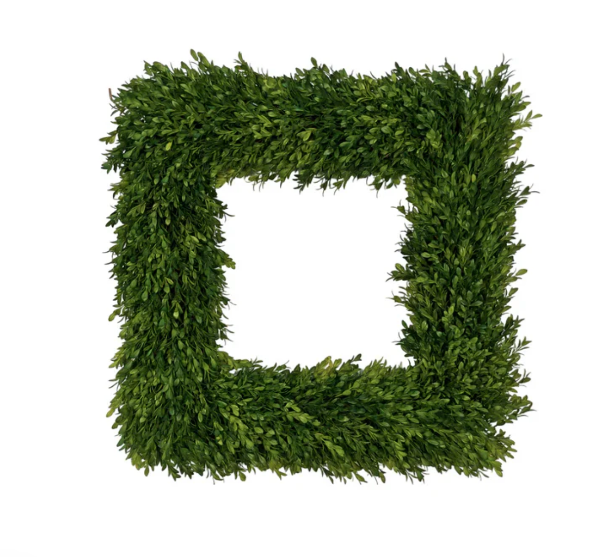Square Boxwood Wreath 24"