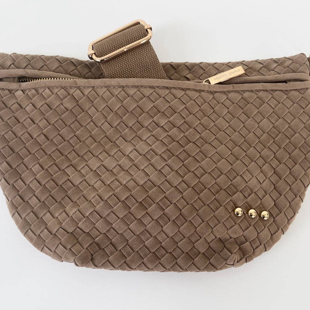 Suede Taupe - Westlyn Woven Bum Bag