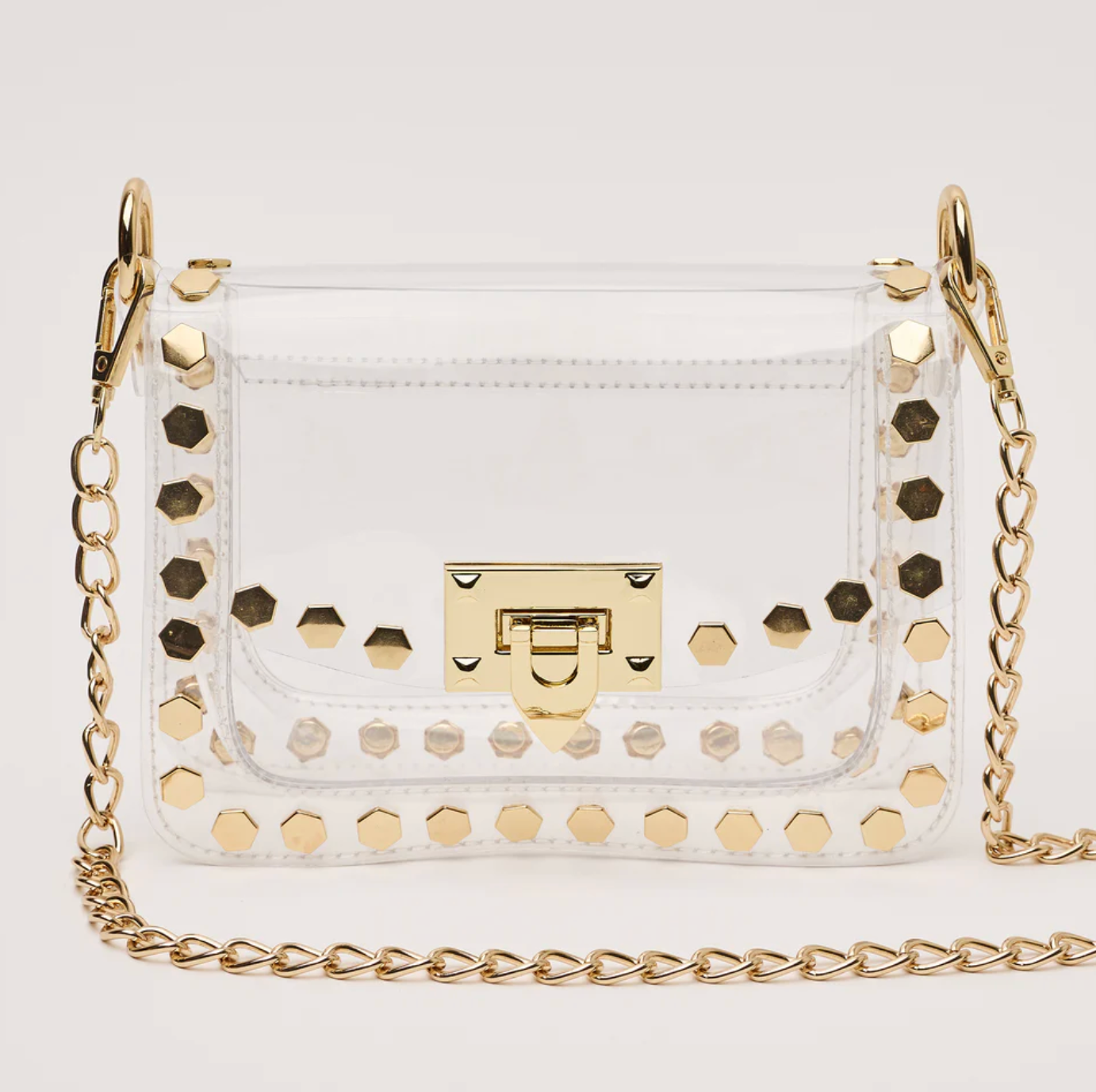The Jackie in Gold Hexagon