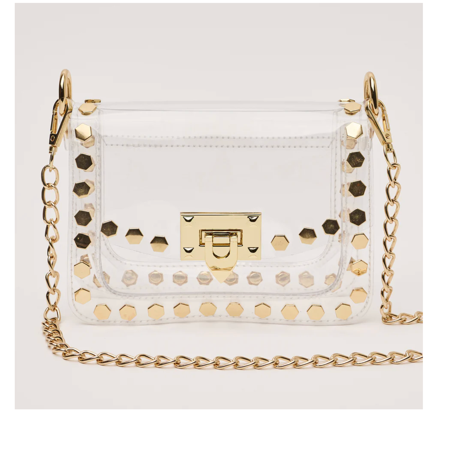 The Jackie in Gold Hexagon
