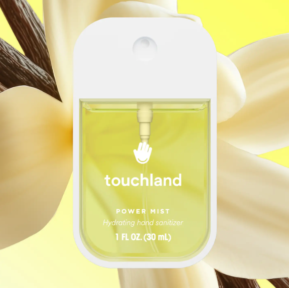 Touchland Power Mist hydrating hand sanitizer in vanilla scent