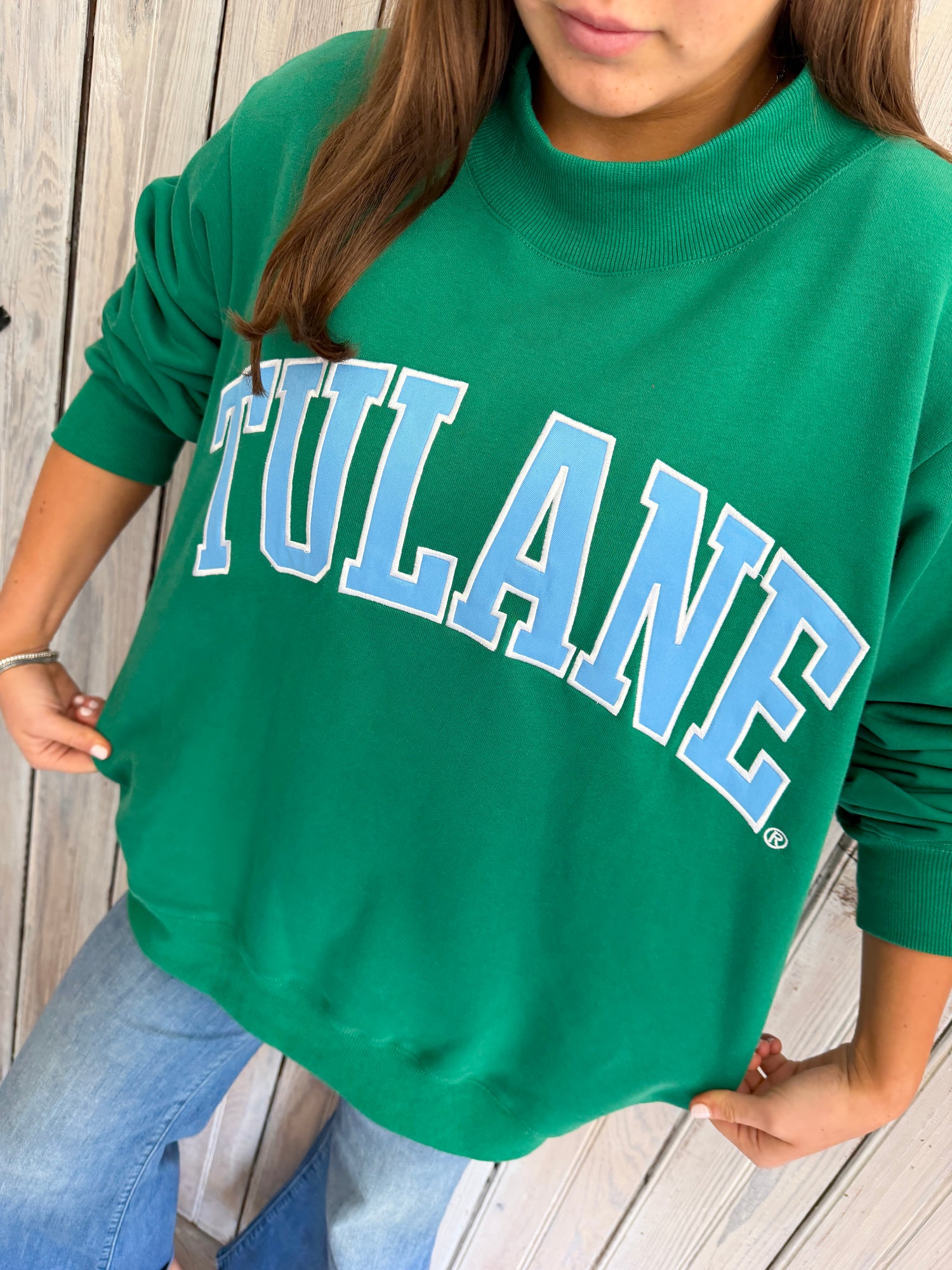 Tulane Mockneck Sweatshirt