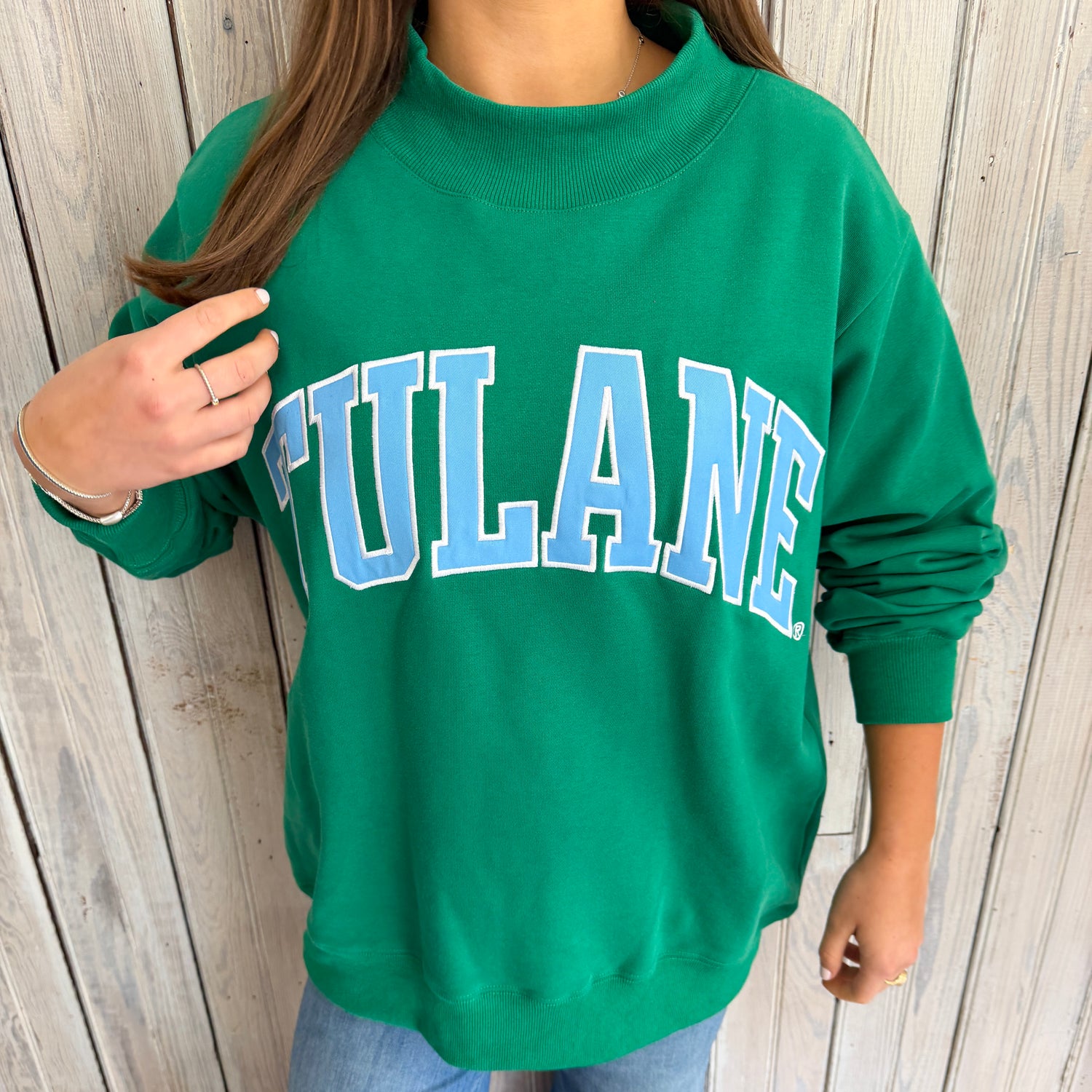 Tulane Mockneck Sweatshirt