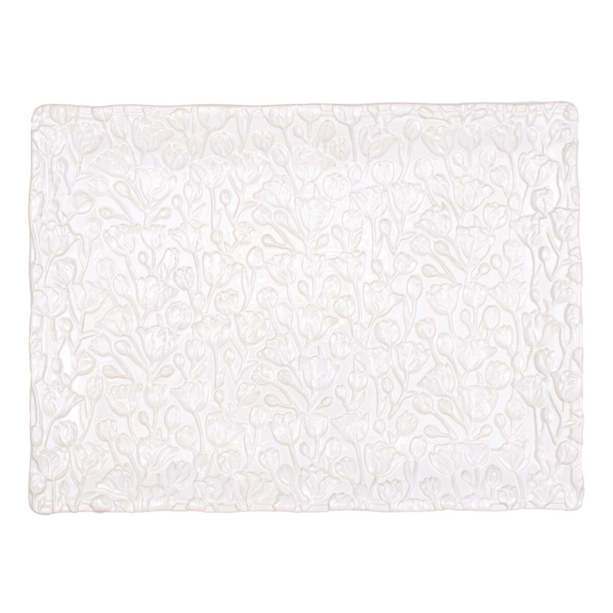 Tulip Fields Platter White
