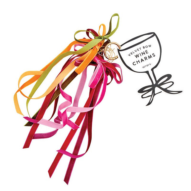 Velvet Bow Drink Marker - Multi