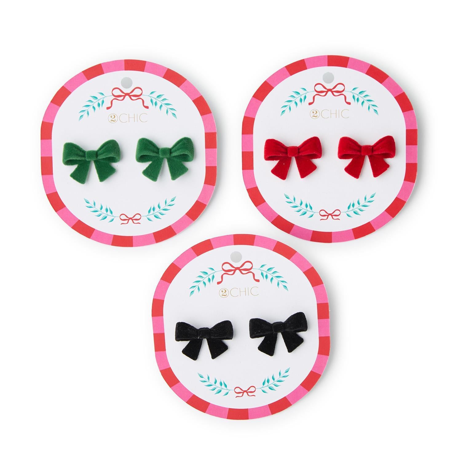 Velvet Bow Earring