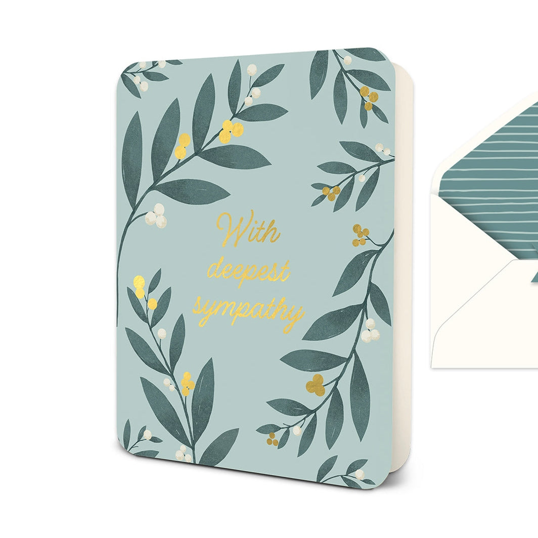With Deepest Sympathy Deluxe Greeting Card