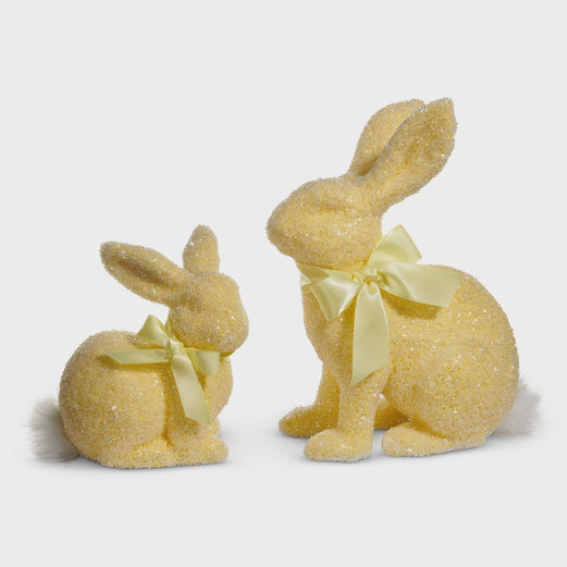 Yellow Beaded Bunnies - Tall