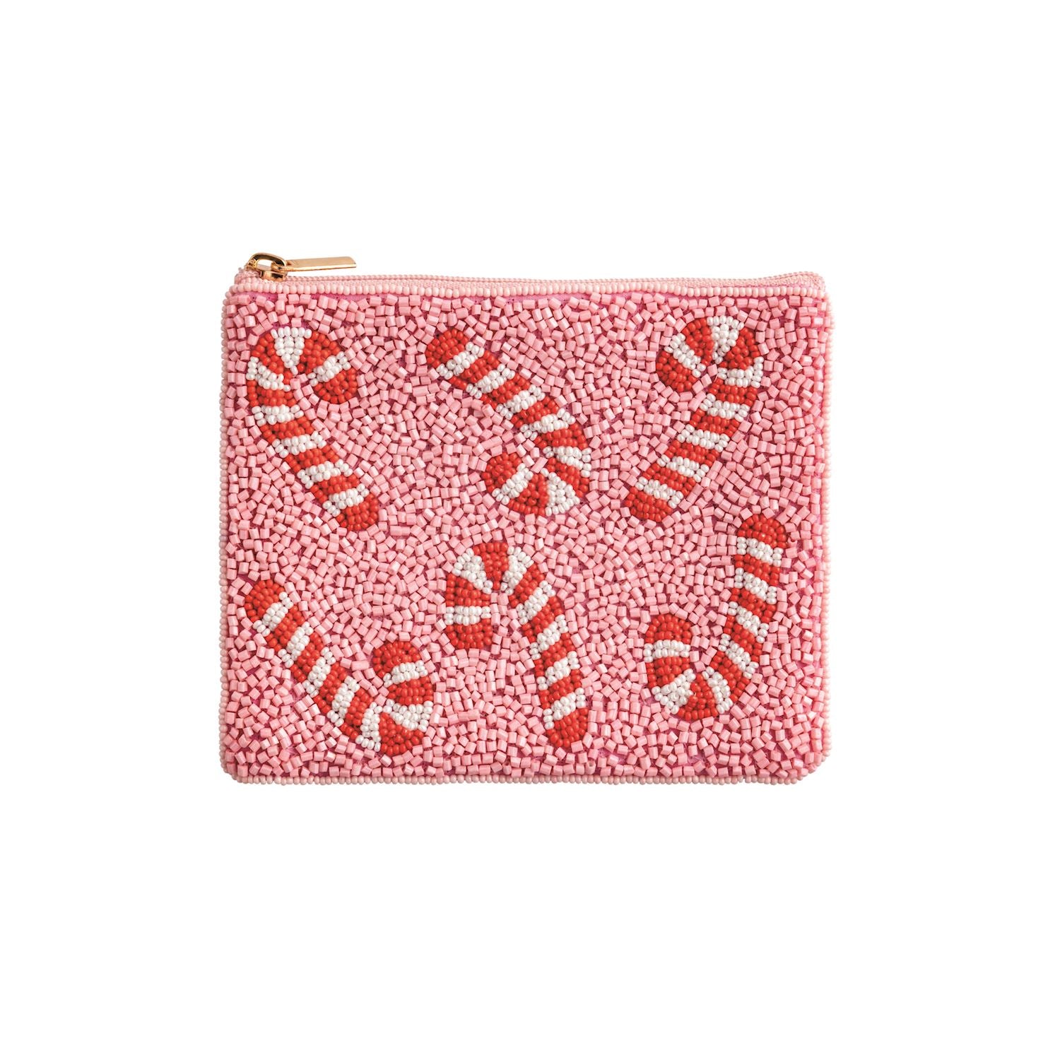 Candy Cane Holiday Beaded Case