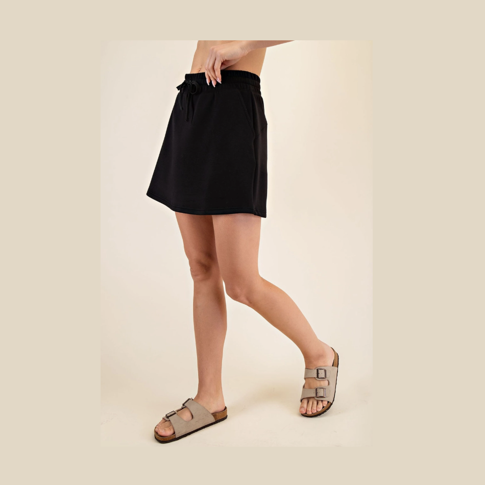 Black Modal Skort