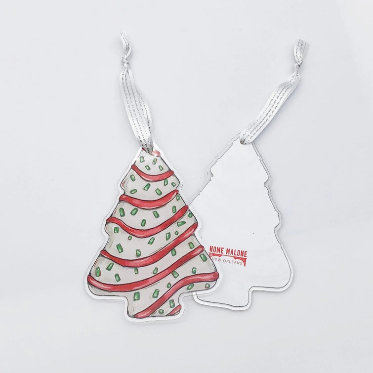 Acrylic Christmas Tree Cake Ornament