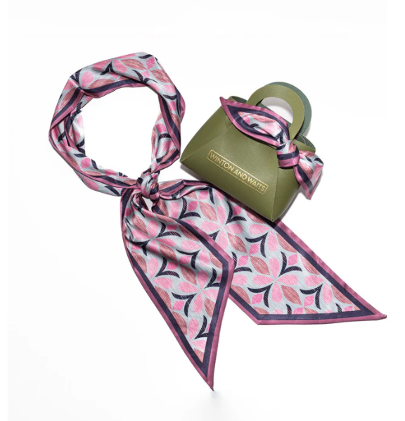 Blossom Ikat Twilly Scarf