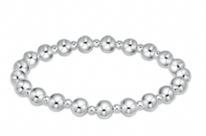 Classic Grateful Sterling Silver Bead Bracelet