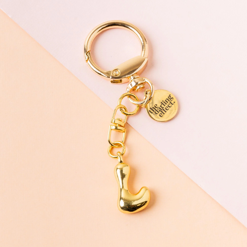 Bubble Letter Keychain