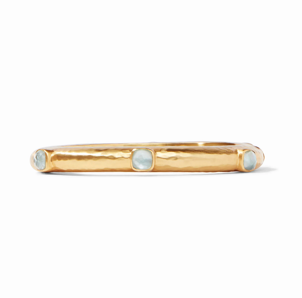 Catalina Hinge Bangle, Aquamarine