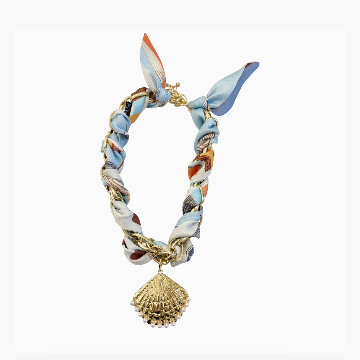 Seaside Scarf Chain Necklace