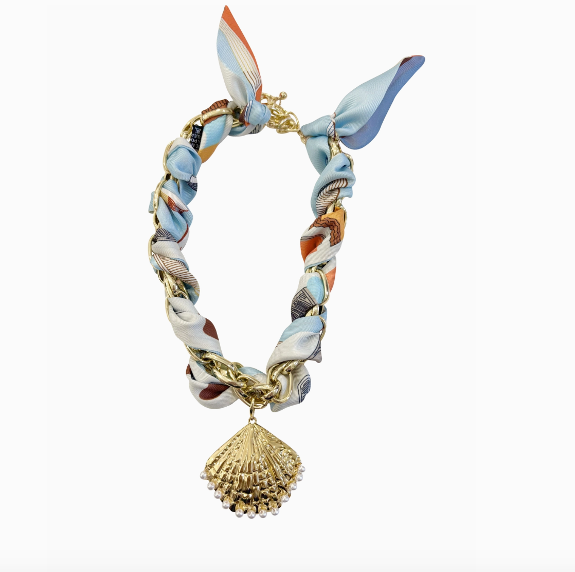 Seaside Scarf Chain Necklace