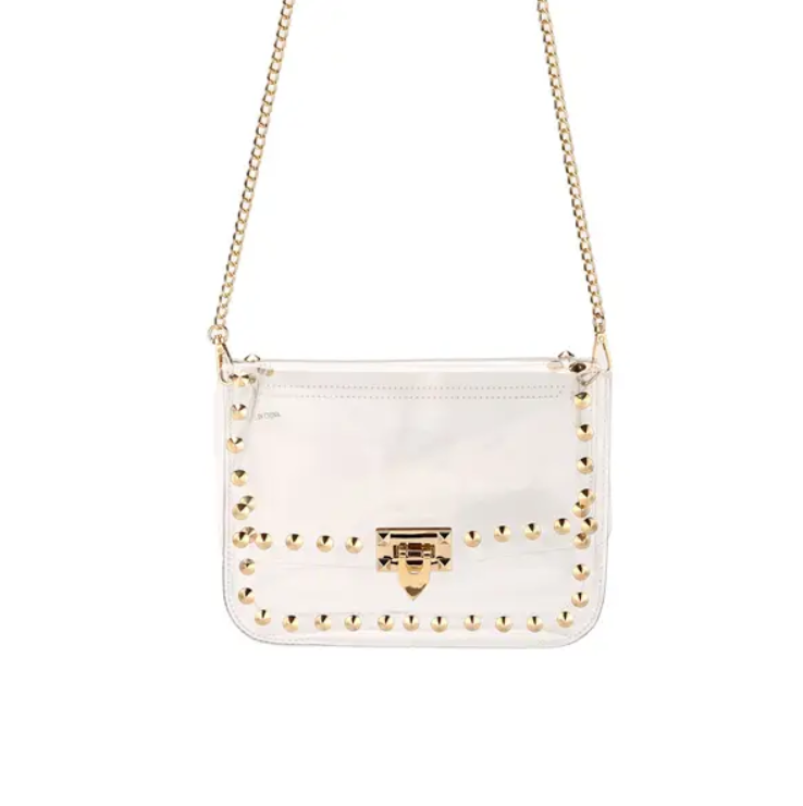 Clear Studded Crossbody