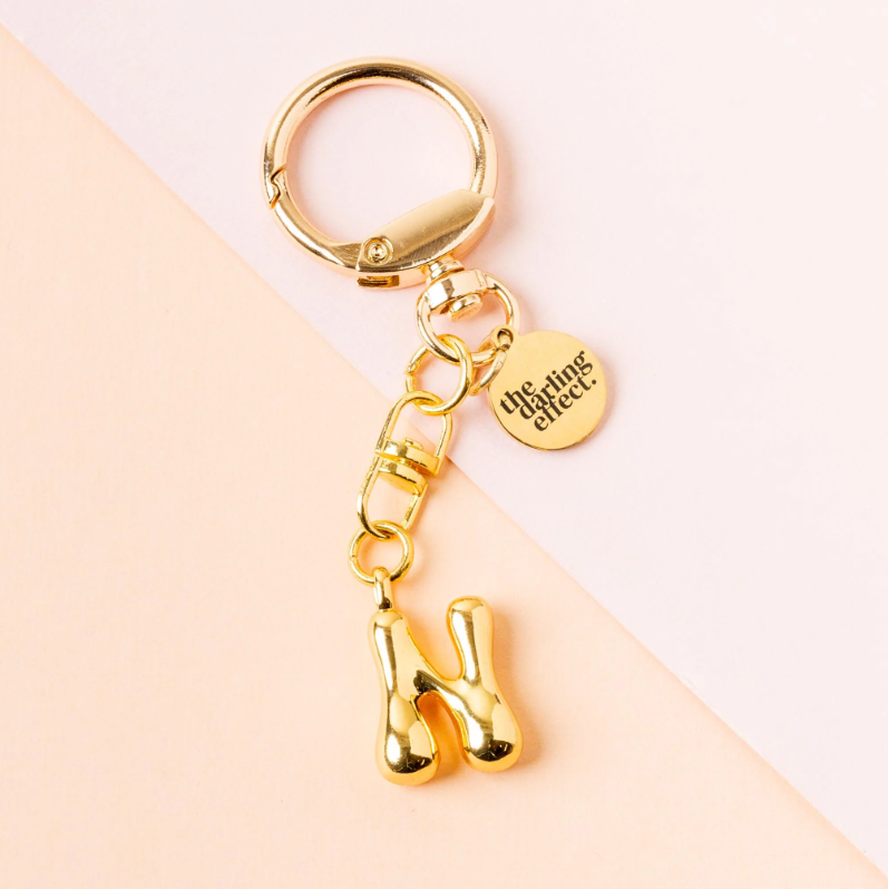 Bubble Letter Keychain