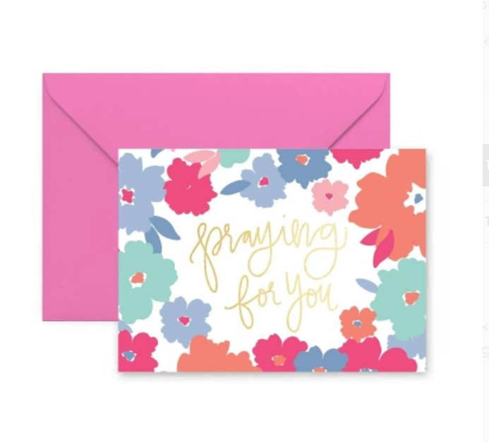 Greeting Card - Praying for You Floral