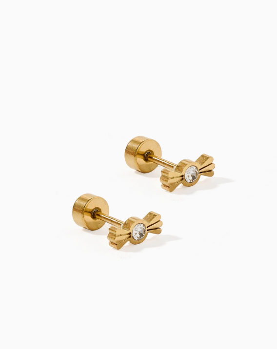 Screwback Stud - Kate Candy Gold