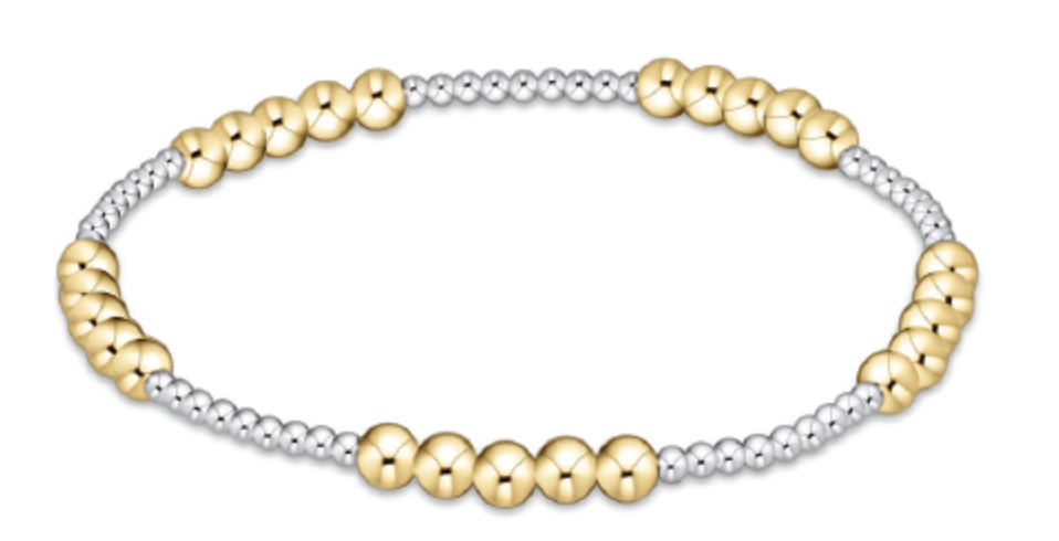 Classic Blissful Pattern 2mm 4mm Mixed Metal