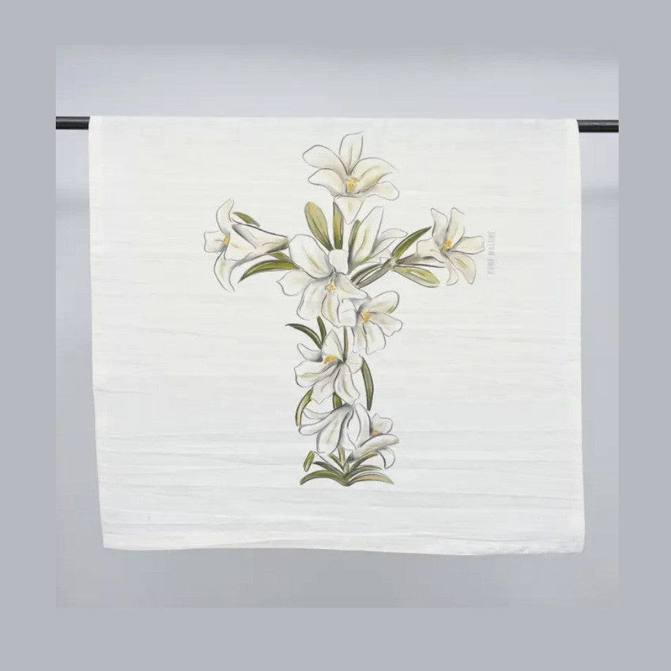 Lily Cross Tea Towel