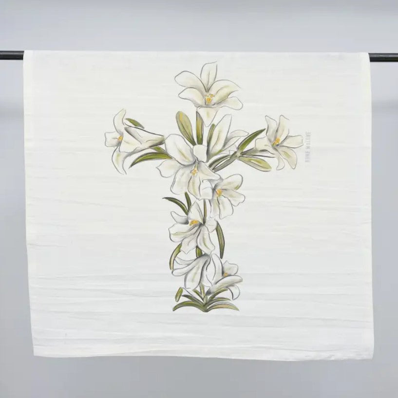 Lily Cross Tea Towel