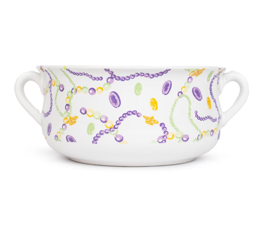 Mardi Bead Double Handle Bowl