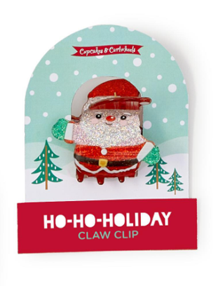 Holiday Claw Clip- Santa